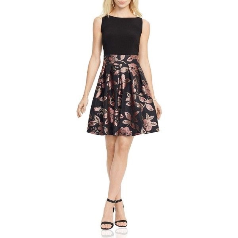Lauren Ralph Lauren Jacquard Floral Skirt Dress Size 8